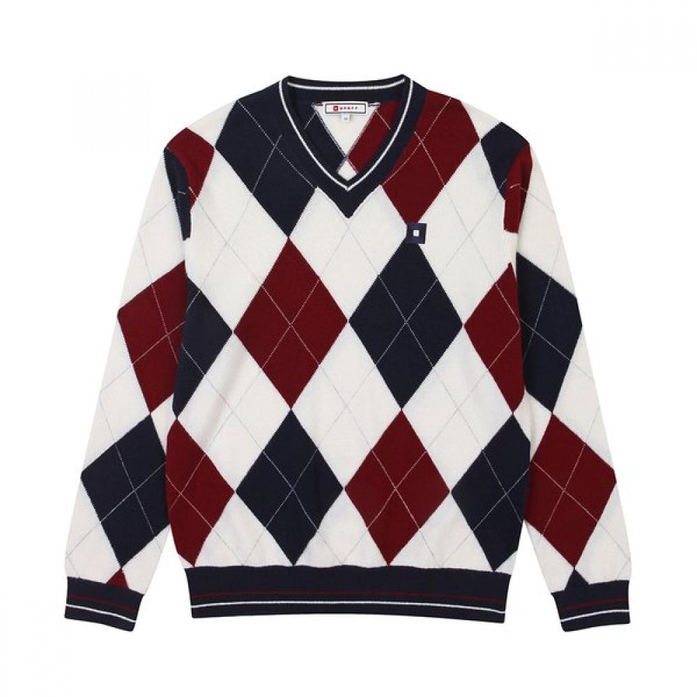 Onoff Men S Argyle caShmere Sweater Of2402gb 48