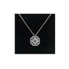 Necklace - Full - Four-Leaf Clover - Diamond - Silver-Plated - Woman