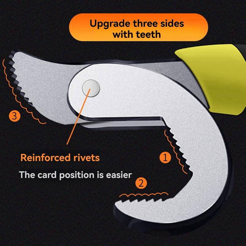 Multi-Function Tool Wrench Repair Wrench Pipe Wrench Adjustable Ratchet Wrench Baffle Wrench