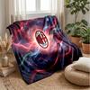 Couverture sur le thème de l'AC Milan Couverture douce en flanelle Couverture jetée en peluche Couverture douillette pour canapé et lit pour la décoration de la maison