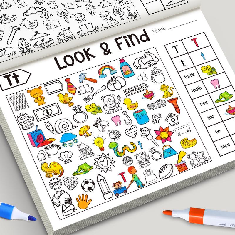 Find Book: Children's Coloring and Drawing Book - New Cross-Border Design and Colors