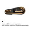 Uxcell 1 Piece Gold Aluminum Alloy 25T Steering Servo Arm Horn for 110 RC CarBoatAirplane