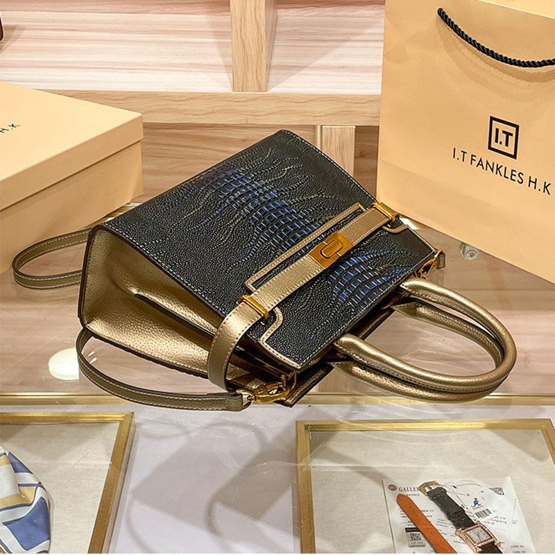 Dámská taška slavných značek luxusní pravá kůže crossbody taška s velkou kapacitou