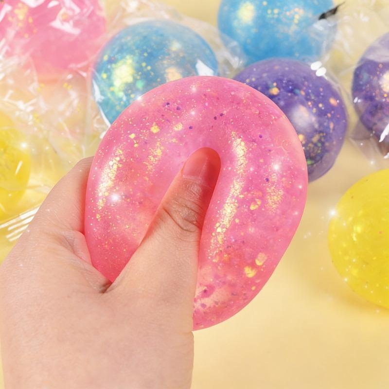 Squishy Aurora Ball Maltose Squeeze Toy Soft Pinch Slow Rebound Syrup Ball Fidget Toy Relieve Anxiety Venting Stress Relief Toy