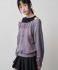 Ssak Nylon Sports Detail Sweatshirts Purple Pott