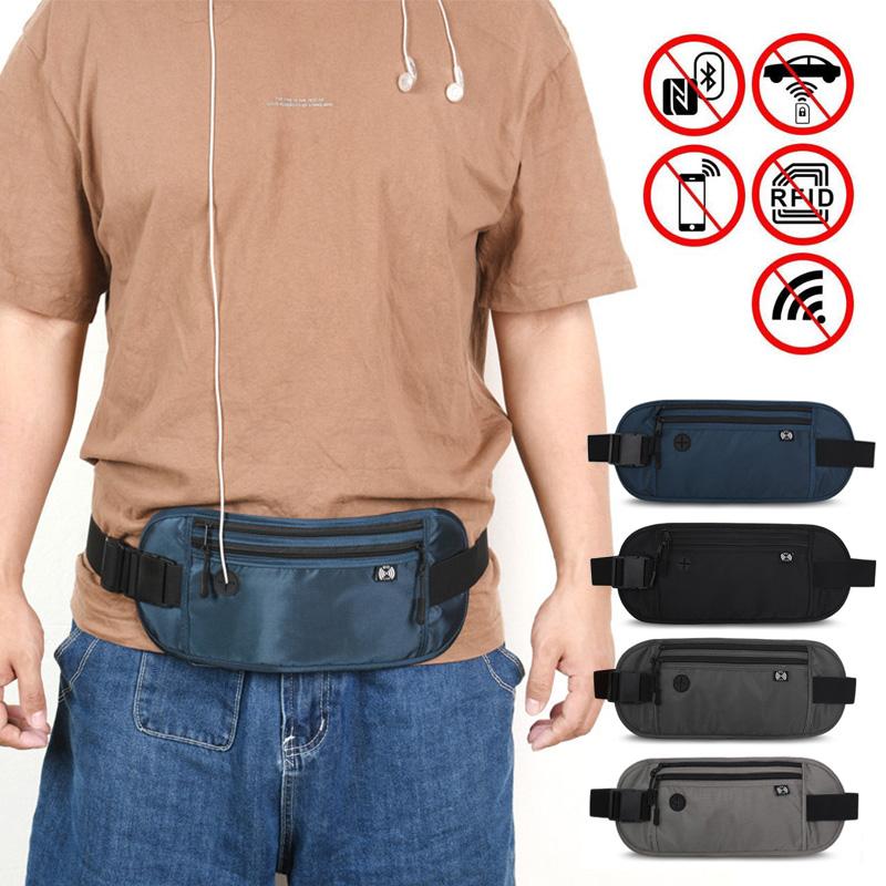 RFID-Blockierend Wasserdicht Sport Reise Handy Geldgürtel Tasche Bauchtaschen Herren Damen Versteckte Geldbörse Reisepasshalter Tasche Große Kapazität