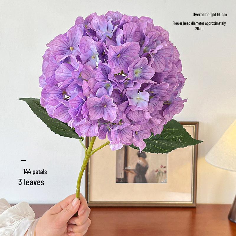 3D Printed Lisa Hydrangea Artificial Flowers, 144 Pieces for Floral Arrangements, Weddings, DIY Decorations, or Simulation Displays.