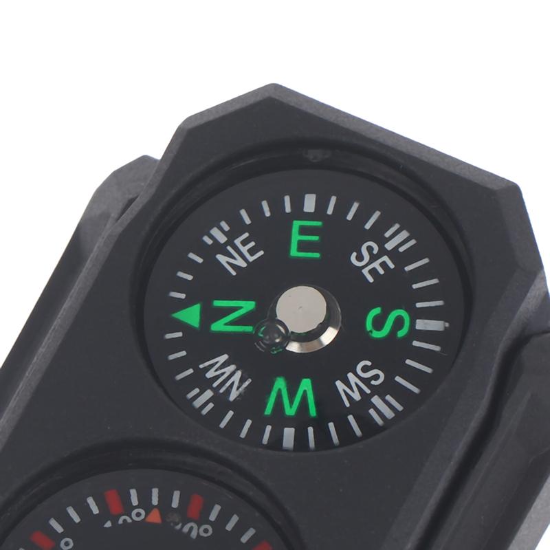 Outdoor Compass Mini Universal 20Mm Guide Thermometer Compass Thermometer 20Mm Rail Toy Decorative Model