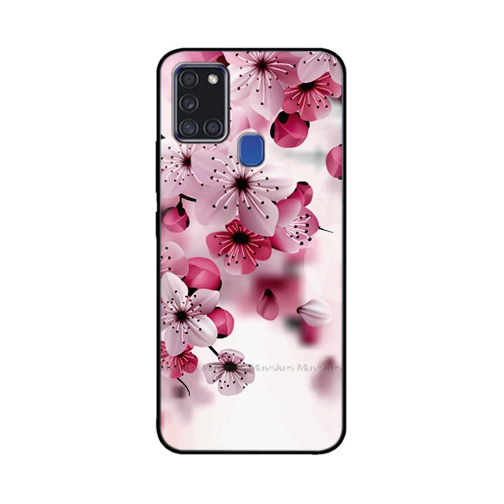 For Samsung A21S Case Silicone Back Protector Phone Soft TPU Bumper Case On For Samsung Galaxy A21s GalaxyA21s A 21s A217 Cover