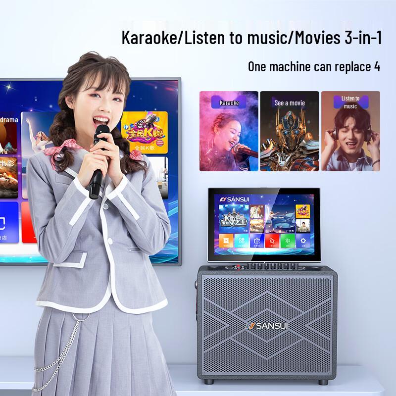 SANSUI Portable KTV Karaoke Sound System