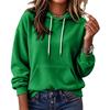 Women's Long Sleeve Color Soft Casual Hoodie Pullover Top for Everyday Wear