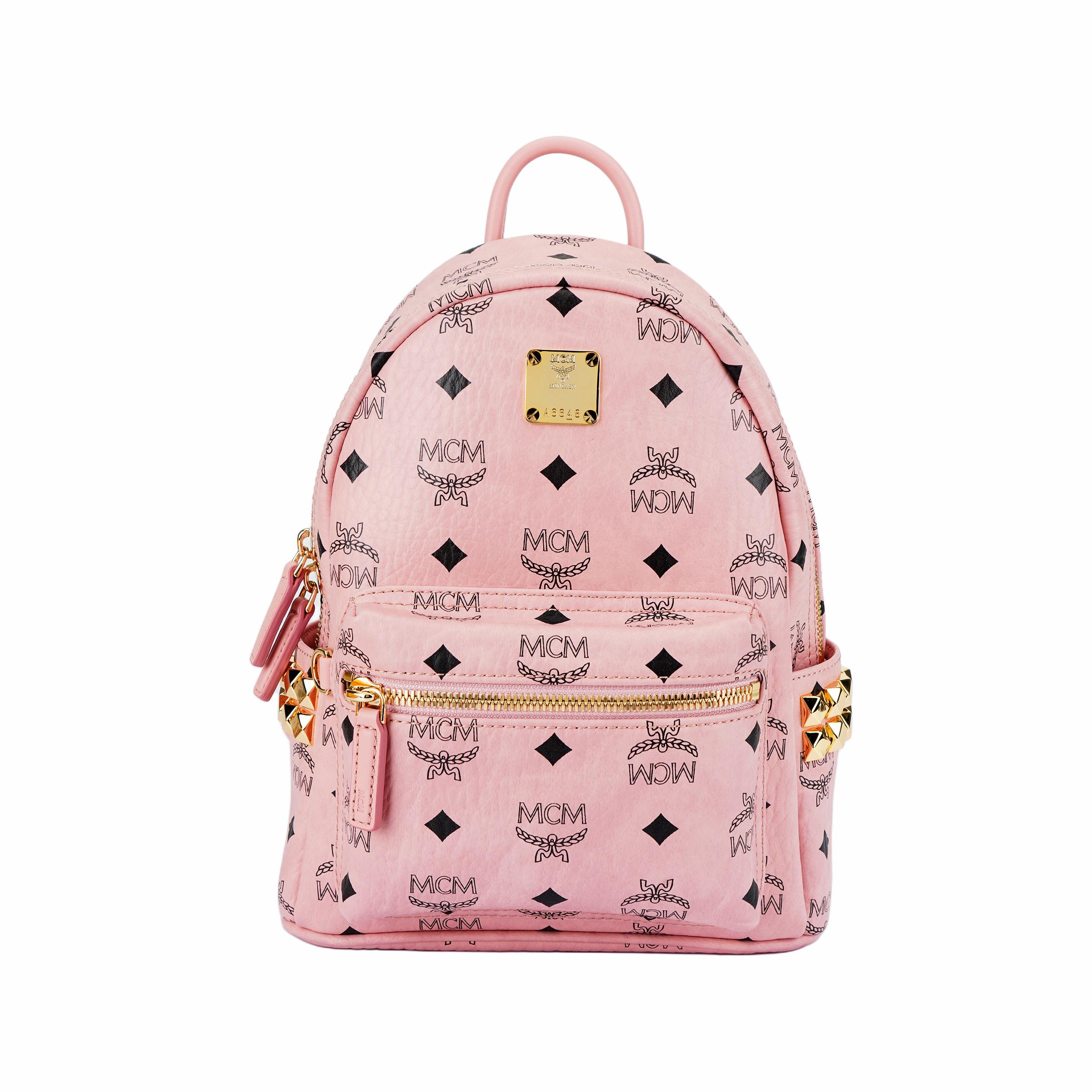 

MCM Stark Класичний Мульті-Лого Покритий Полотно та Шкіра Міні-Рюкзак Жіночий Рюкзак Рожевий MMKEAVE16PZ001 Basic Set (Bag+Dust Bag)