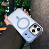 Magnetic Wireless Charge For Magsafe Case For iPhone 17 16 15 14 13 12 Pro Max  Plus Shockproof Transparent Bumper Cover