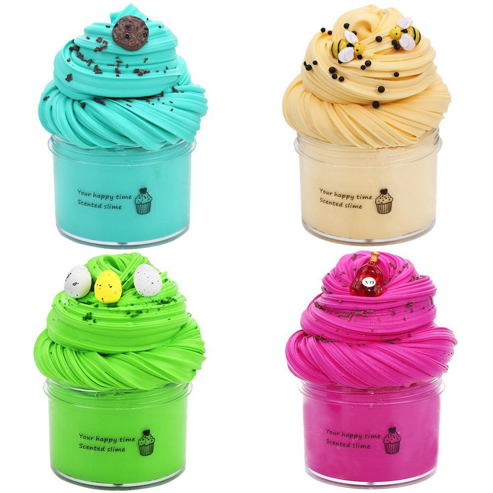 Slime Set with 4-Pack Butter Slimes Soft Slime Toys Safe Color Toys Super Soft and Non-Stick DIY Surprise Slimes