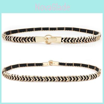 Fashion Womens Metal Slim Belt With Alloy Buckle For Dress And Skirt Accessories