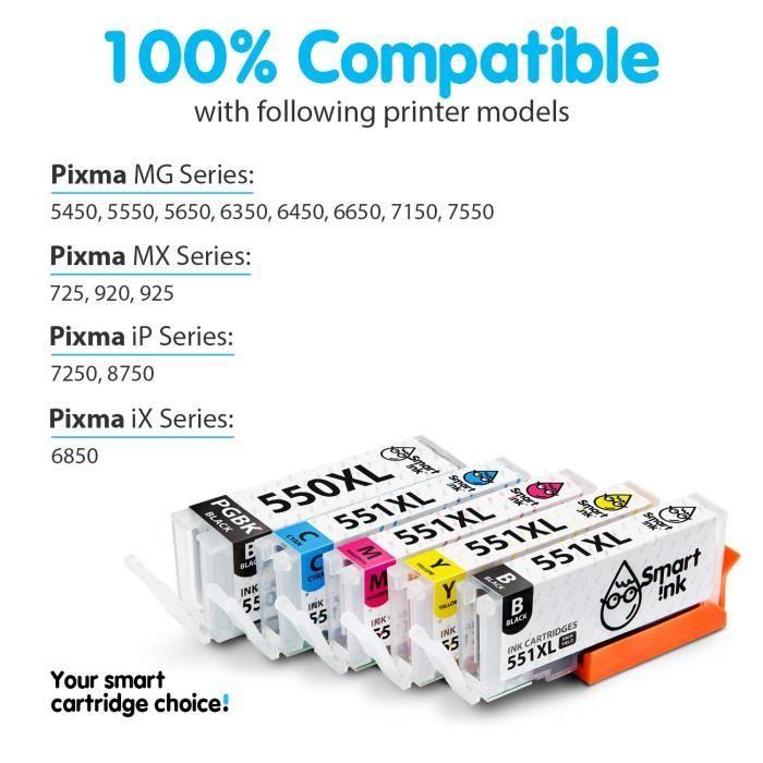Smart Ink Compatible Ink Cartridges Replacement Ink Cartridge for Canon PGI 550 XL 550XL CLI 551 XL 551XL 5 82739