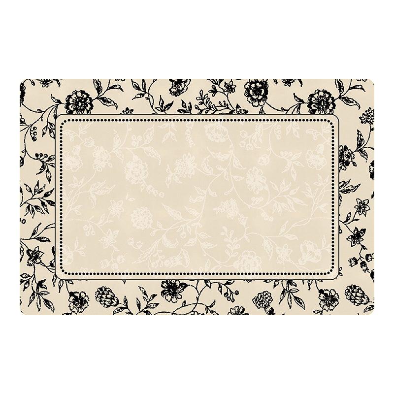 French Secret Garden Waterproof Stain-Resistant Carpet: Luxurious Medieval-Inspired Blanket for Living Room, Bedroom, or Coffee Table Use.