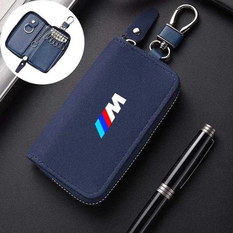 Nowe Skórzane Etui Uchwyt na Kluczyki Samochodowe Brelok Etui Torba do Przechowywania Pokrowiec Dla BMW z Emblematem M E46 E36 E34 F10 E90 F30 E60 F30 E53 E30 E