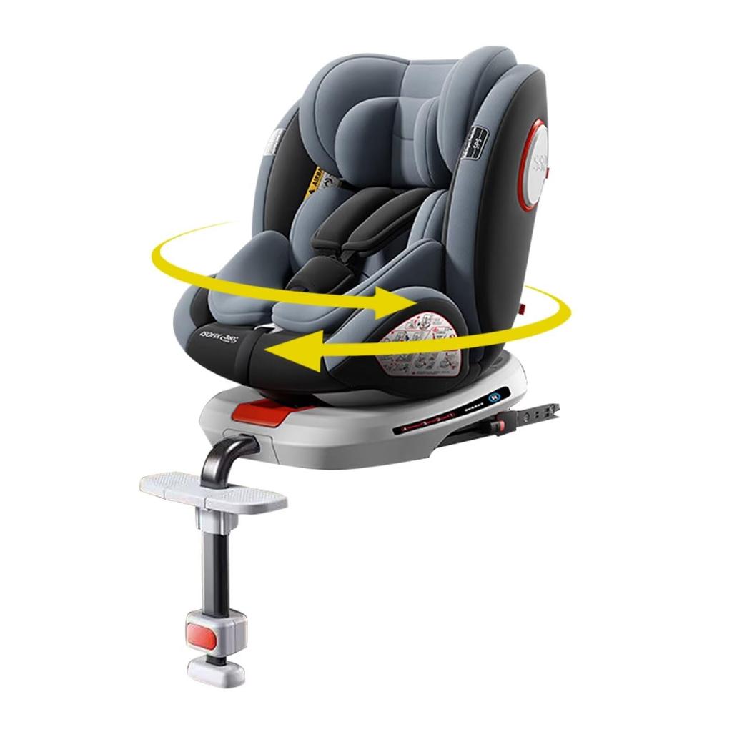HZDMJ Child 360 Degree ISOFIX Can Be Used As the Child from Newborn To Around 12 Years Old Fixed Seat Junior Baby Easy To Get In and Out Headrest Seat