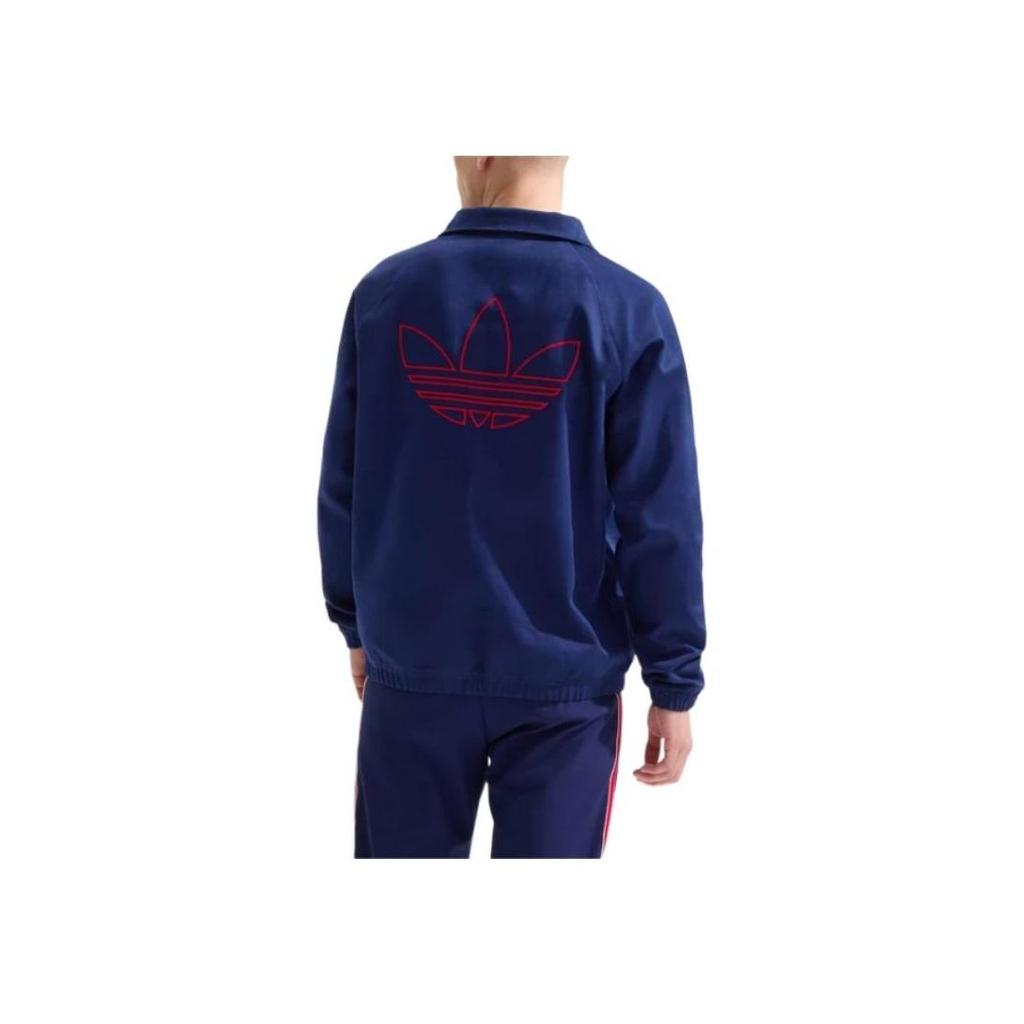 adidas Originals X Arsenal Collaboration Top 24/25 Terrace Icons Drill Simple Fashion Versatile Long Sleeve Sweatshirt Men Sweatshirt Blue JF0547
