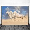 Horse Wall Art Posters Horse Running Canvas Art Print Painting Beautiful Horses Pictures for Modern Home Living Room Decoration