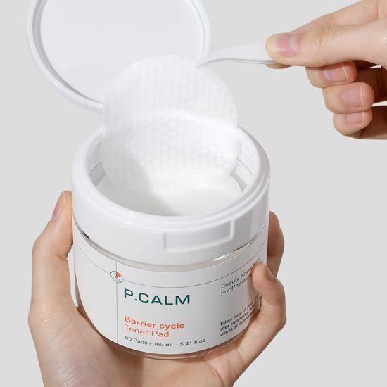 P.CALM Barrier Cycle Toner Pads 60 Sheets (+60 Sheets Refill Plan)