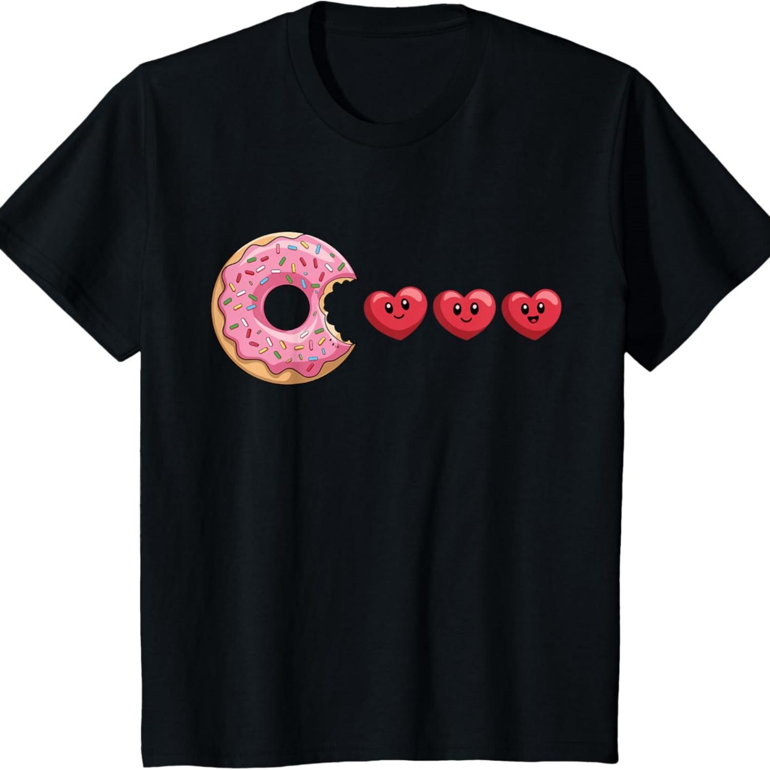 

Valentines Day Hearts Funny Boys Girls Kids T-Shirt S