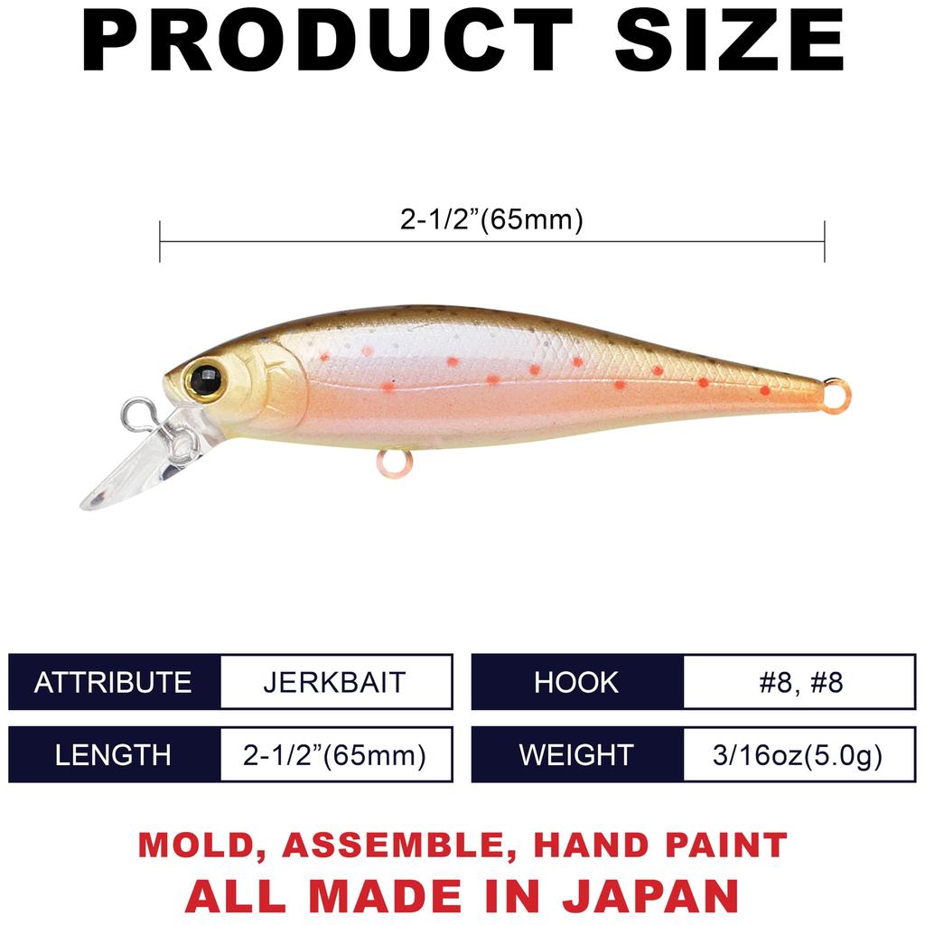 LUCKY CRAFT Pointer 65 Freeze Brown Fishing Lure Minnow [Bee 65SP] (803 Trout)