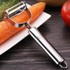 1PC Edelstahl Kartoffel Gurke Karotten Reibe Julienne Schäler Gemüse Obst Schäler