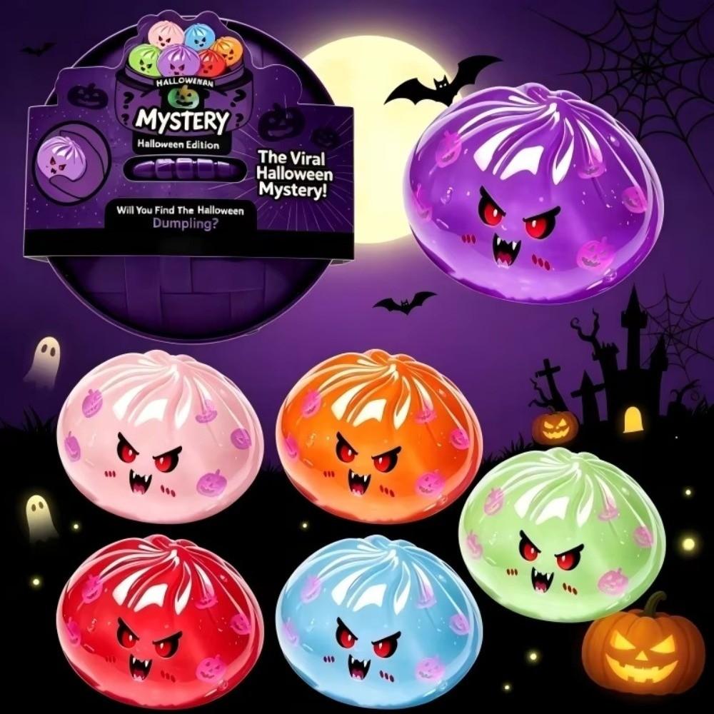 Slow Rising Halloween Squishy Toy Glitter Dumpling Squishy Toy Halloween Fidget Toy  Pinch Play