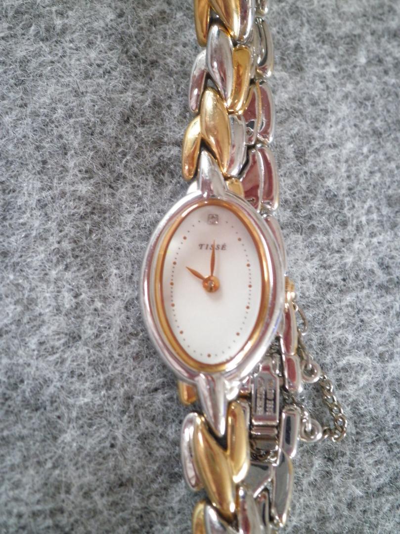 

[USED] Seiko Tisse wristwatch bracelet watch silver gold