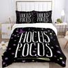 Hocus Pocus Magic Night Print 3Pcs Bedding Setduvet Cover With 2 Bedropillowcase Home Birthday Gift
