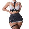 In Stock: Plus Size Sexy Pajamas - European & American Style Women's Erotic Lingerie Uniform