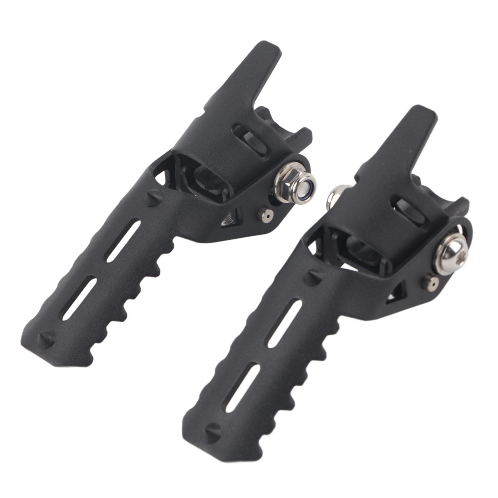 Motorcycle Front Footrest Foot Pegs Parts Accessory for R1200GS 2013-2018 (Black)