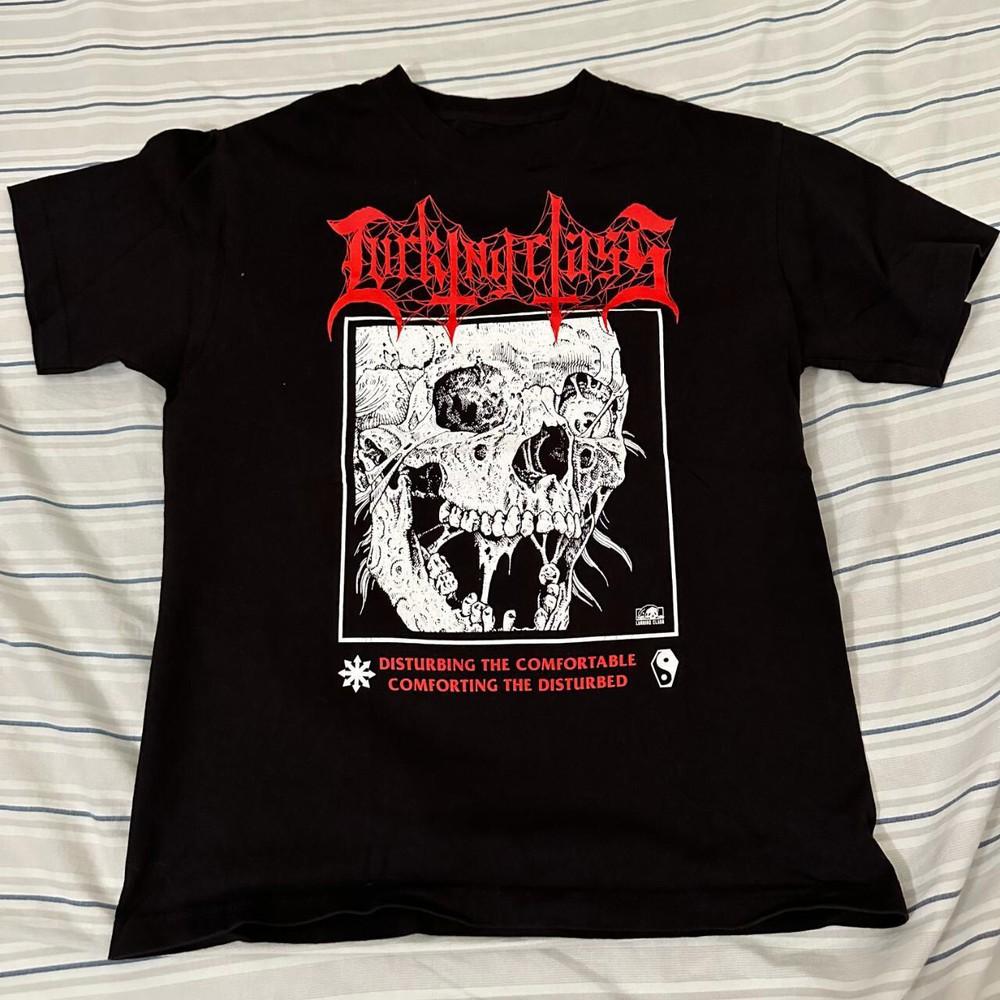 

Vtg Lurking Class Music Star Heavy Cotton Black Full Size Unisex Shirt AP556 Unisex T-Shirt S