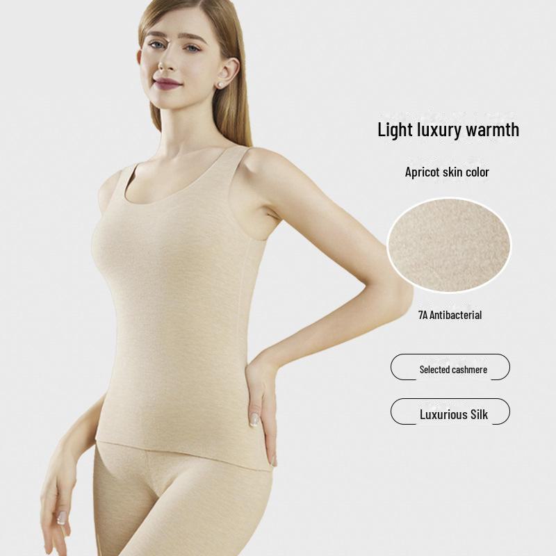 Women's Antibacterial German Velvet Heated Vest with Chest Pad - No Bra Required