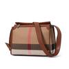 Aidrani Cowhide Autumn New High-End Plaid Satchel Small Square Casual Versatile Genuine Leather Shoulder Crossbody Bag