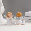 2pcs Angel Flower Fairy Cute Warm Countryside Resin Crafts Garden Home Living Room Entrance Decoration Ornament Birthday Gift
