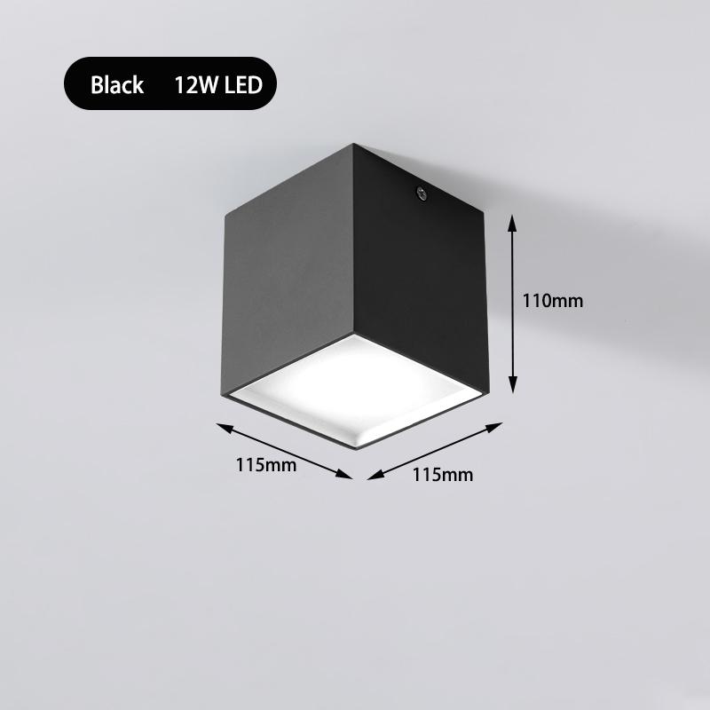 Surface Mounted Downlight 5W/9W/12W LED Spotlight Indoor Home Lighting Aisle Corridor Light Bedroom Living Room Ceiling Light