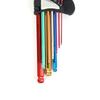 9Pcs Hex Wrench Star Key Ball End Metal Long Arm Metal Key Tool Set Kit for Repair