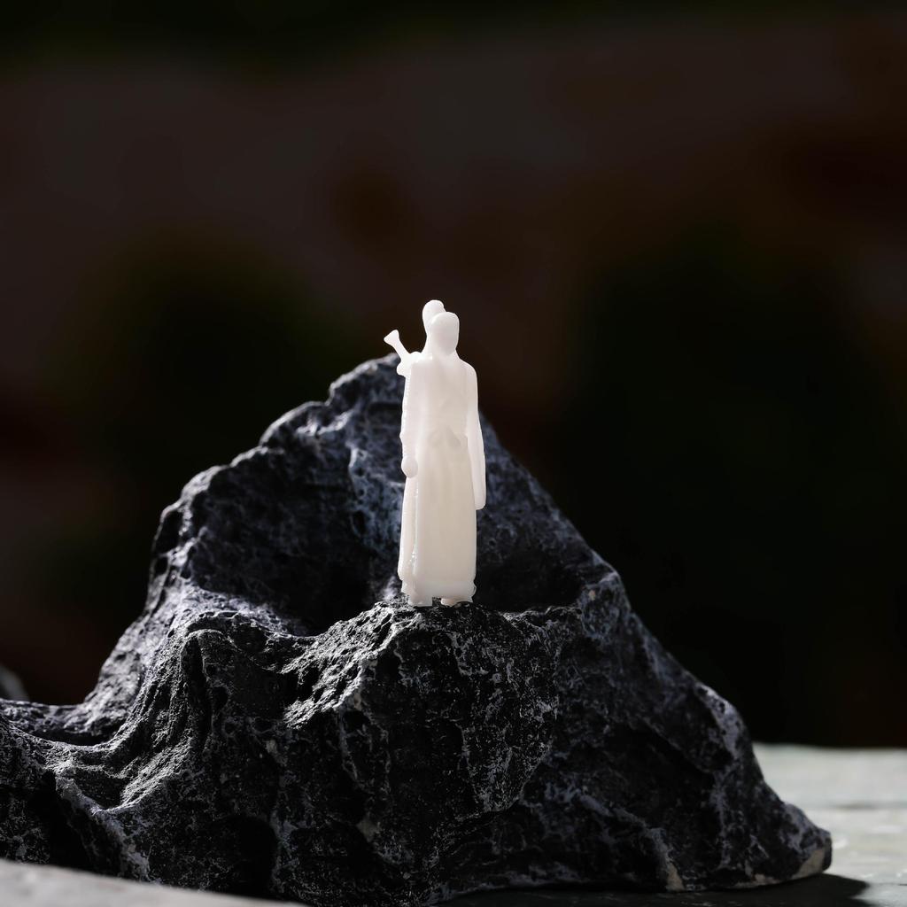 Jianghu Old Friends Knight Resin Bonsai Landscape Miniature Figures