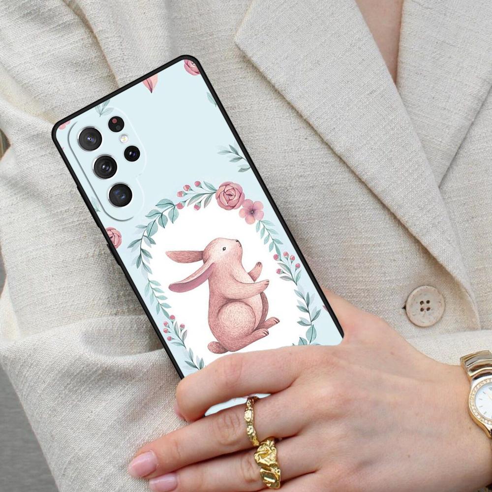 Süße Kaninchen Handyhülle für Samsung Galaxy S26 Ultra S25 S24 S23 S22 S21 S20 Note10 Hülle