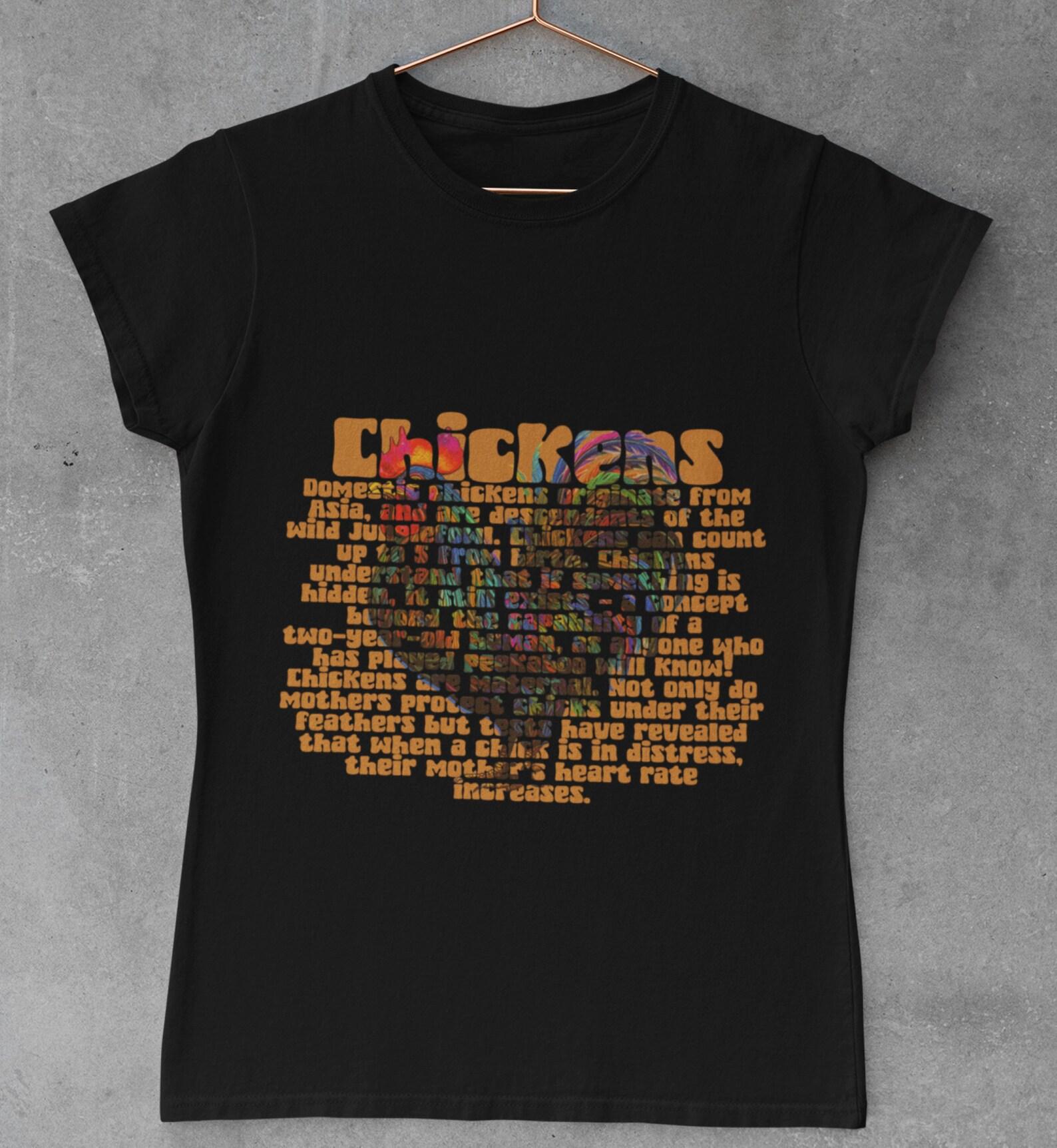 Chicken Fun Facts T-Shirt: Vibrant Rooster Design L