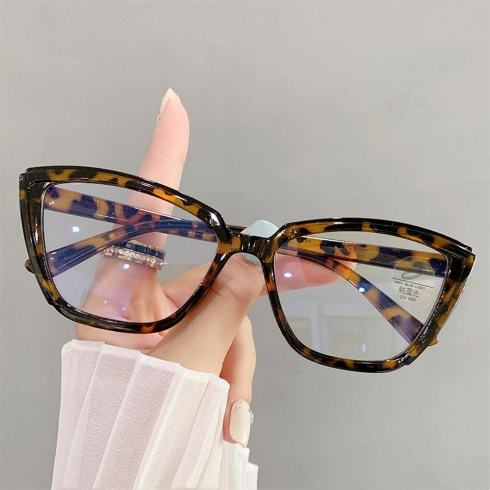 

Eyeglasses Lightweight Cat-Eye Glasses Eyewear Simple Spectacles For Women Everyday Office Wear цветной печати леопарда