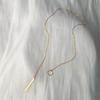 Fashion Punk Women's Alloy Geometric Circle and Bar Pendant Necklace