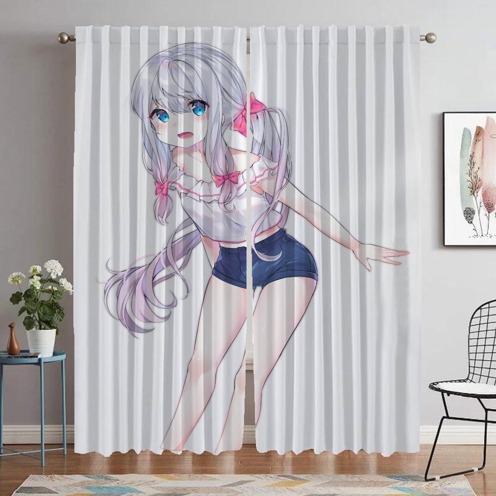 Window Curtain for Room 2 Panel Eromanga Sensei Shades Modern Living Room Curtains Partition Home Interior Curtains Kitchen