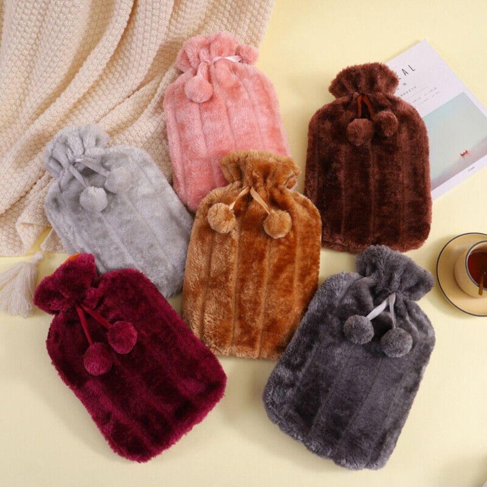 Removable Hot Water Bottle Cover Cold-proof Hand Feet Warmer Plush Covering Winter Accessories