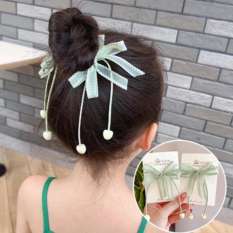 2PCS New Cartoon Series Girls Cute Kids Elastic Hair Bands Children Hair Ties Princess Hair Accessories Baby Headwear