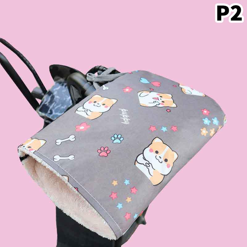 Autumn Winter Cartoon Electric Bike Warm Gloves Warm Mittens Scooters Motorcycle Electric Bike Handlebar Gloves Hand Guards