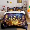 Golden Symphony Dreamscape Elegance Bedding Sets Duvet Covers Pillowcases(1* Duvet Cover 2* Pillowcases Without Duvet Insert)